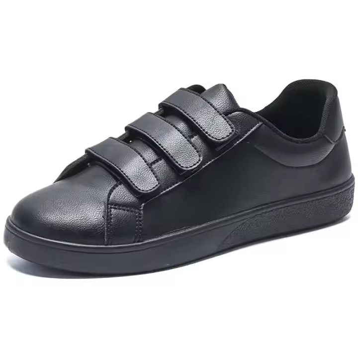 Zapatos blancos nuevos de otoño de alta calidad para niños, zapatos de cuero informales a la moda para hombres, zapatos ligeros y cómodos - 1