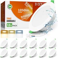 Downlight LED Empotrable Regulable, 10W Focos LED Interior Techo Empotrado 3000K 4000K 6500K Ajustable, Corte 90-100mm, LED para Techo Baño Salón - details 20