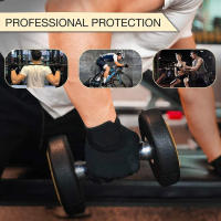 Guantes deportivos para hombre y mujer, equipo de mancuernas de medio dedo, antideslizantes, transpirables, entrenamiento de levantamiento de pesas, protectores de palma - details 1