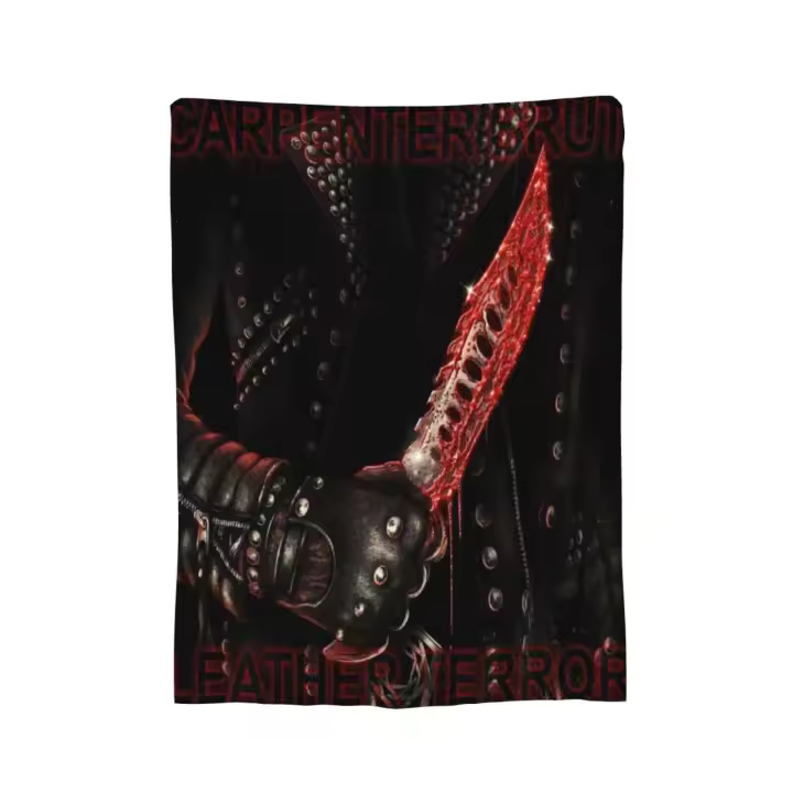 Manta de lana de Terror de cuero Brut de carpintero, perfecta para niños y niñas, hogar o viaje - 1
