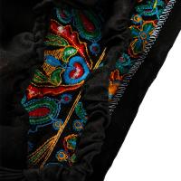 Bandanas de flores bordadas a la moda, turbante de estilo étnico mexicano, gorros Vintage transpirables para cubrir el cabello para mujer - details 6