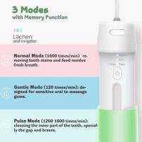Irrigador inalámbrico portátil con hilo dental de agua caliente, mini hilo dental eléctrico recargable, limpieza de dientes usada, 3 modos IPX7 a prueba de agua, - details 10