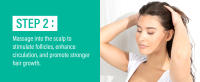 Massage the batana oil into your scalp.