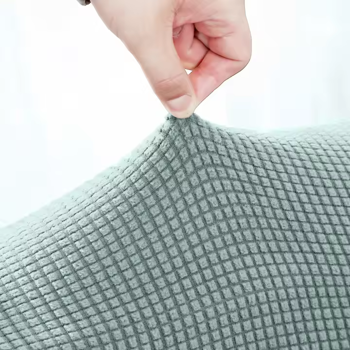 Funda de silla de respaldo corto de Color sólido, fundas de asiento, fundas para sillas de Bar de Hotel, fundas de poliéster para sillón de casa para el hogar - 1