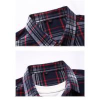 Camisa de Verano Casual para Hombres Cuello Cuadrado, Camisa de Oficina con Estilo, Moda de Piso, Talla 7XL - details 19