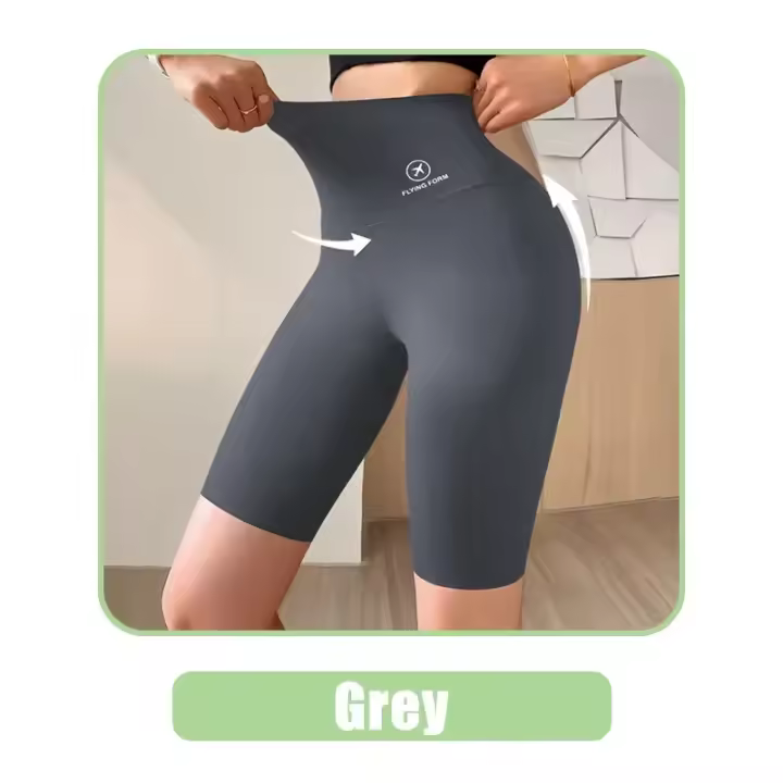 Pantalones cortos deportivos sin costuras para mujer, Boxers moldeadores de cuerpo para correr, Fitness, cintura alta, Push Up, Scrunch, ropa interior ajustada para motorista - 1