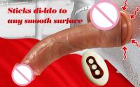 Consolador vibrador recargable Artificial telescópico Control remoto vibradores para mujeres silicona punto G vibración realista - details 7