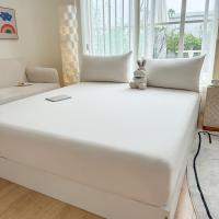 Sombrero de cama completamente envuelto, sábanas gruesas, algodón de lavado universal, juego de tres piezas, cuatro estaciones - details 6