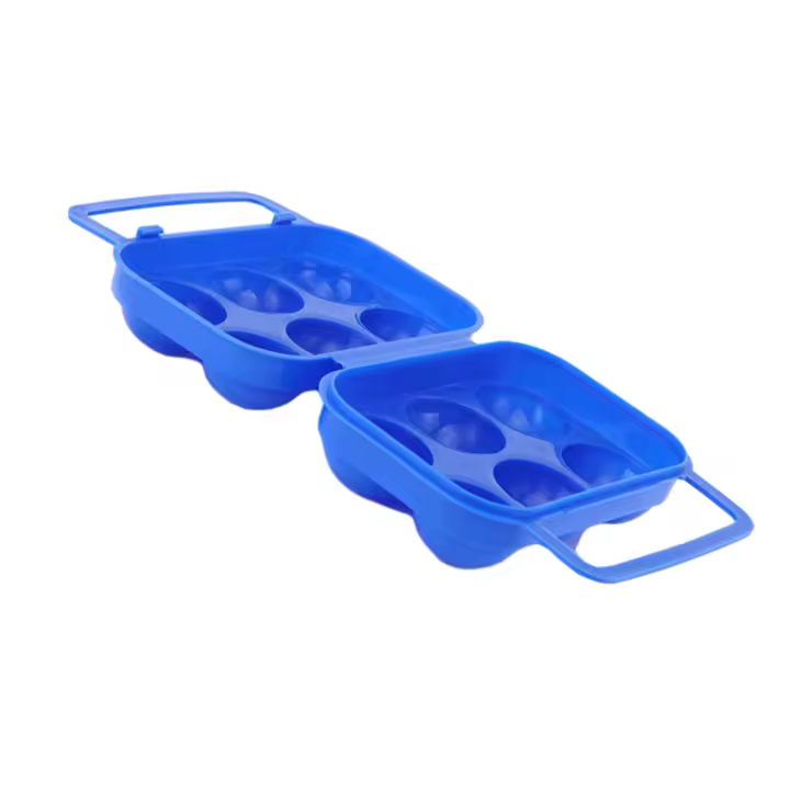 Caja de Huevos Portátil para Acampar Sin Olores, Resistente a la Corrosión, Caja de Almacenamiento de Huevos de 6 Rejillas para Protección al Aire Libre - 1