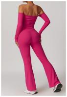 Pantalones de Yoga de Cintura Alta para Mujeres Ajuste Ajustado, Levantamiento de Cadera, Estilo Plumedo Ideal para Yoga y Fitness Material de Nylon - details 25