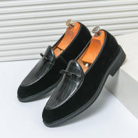 Mocasines de piel sintética para hombre, zapatos informales de cuero sintético, a la moda, para negocios, bodas y fiestas - details 8