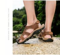 Sandalias De Verano Para Hombre, Zapatos Informales De Cuero Para Hombre, Sandalias Transpirables Para Exteriores Para Hombre, Zapatos De Playa, Zapatillas, Zapatos Romanos De Moda - details 27