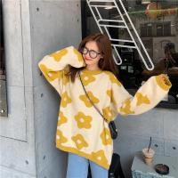 2024 ins nueva moda mujer suéteres invierno mujeres suéteres de flores sobre tamaño mujeres pullover suéteres - details 37