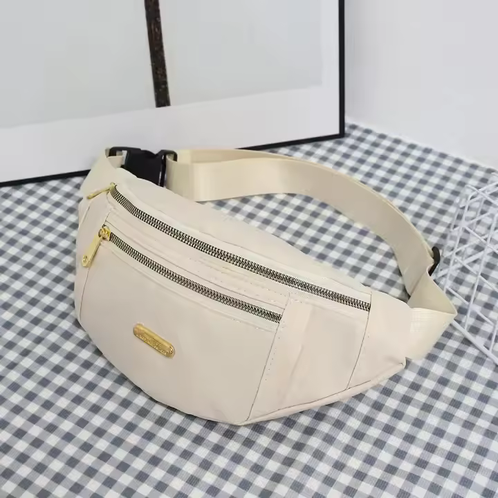 Riñoneras impermeables con correa ajustable para mujer, bolsa de cintura para viajes, deportes, correr - 1
