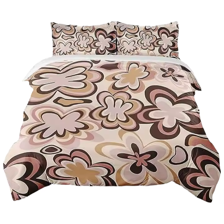 Conjunto de Cubierta de Edredón Floral Ropa de Cama de Verano Bonita Decoración de Dormitorio con Estilo Vintage de Primavera - 1