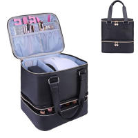 Bolsa de Almacenamiento de Manicura de Doble Capa Bolsa de Cosméticos Impermeable con Mango - details 3