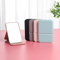 Espejo de Maquillaje Portátil Plegable Espejo de Escritorio de Cuero PU Lío Compacto para Viajes - details 4