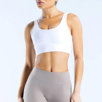 Nuevo sujetador deportivo minimalista de spandex con costura nueva, adecuado para el fitness femenino, estiramiento, ropa de yoga transpirable. ﻿ - details 2