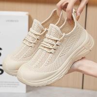 Zapatos de las mujeres de verano nuevo versátil boca poco profunda casual zapatos deportivos zapatos de tela suela suave cómodo madre zapatos - details 1