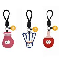 Correa de muñeca para tenis de mesa, colgante de cuero antipérdida cosido a mano, colgantes para raqueta de Ping Pong, decoración de bolsa de baratija - details 1