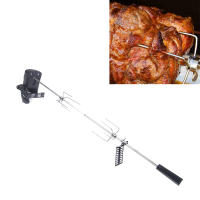 Parrilla BBQ Profesional de Acero Inoxidable Rotisserie Automática con Agujas de Carne 80cm - details 7