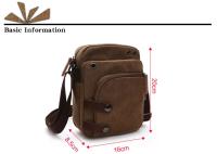 Bolso pequeño de lona informal para hombre, bandolera corta de viaje con bolsillo para teléfono, para senderismo - details 1