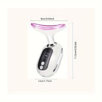 Instrumento de belleza para el cuello, masajeador facial con luz de Triple color, 3 modos ajustables, la primera opción de regalo - details 6