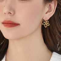 Pendientes de plata 925 - 1 par de ganchos para las orejas con hojas de Ginkgo - Lindo diseño floral creativo para uso diario en verano - details 6
