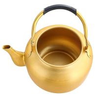 Tetera de gran capacidad con mango de aluminio chapado en oro, estufa de gas para acampar al aire libre, cafetera, agua, villa de picnic de 6L - details 2