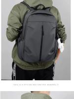 Mochila escolar de gran capacidad para hombre y mujer, morral Universal con colgante para ordenador, 1 unidad, 14 pulgadas - details 15