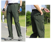 Pantalones de trabajo tipo cargo ligeros e impermeables, secado rápido, bolsillos para senderismo, pesca, carreteras, camping - details 9