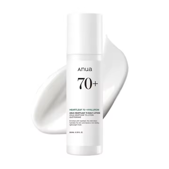Anua Heartleaf Batch Daily Crema hidratante facial ligera, que contiene ácido hialurónico, adecuada para pieles sensibles - 1