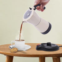 Moka Eléctrico de Aluminio 480W 300ML Ideal para Familias, Reuniones, Cafés, Oficinas - details 7
