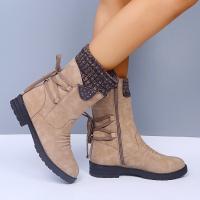Otoño Invierno mujer moda pisos botas martin zapatos de moda casual botas para mujer - details 7