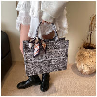 Bolso de Mano Impreso de Estilo Nacional para Mujeres Bolso de Oficina de Gran Capacidad Versátil para Primavera/Verano - details 28