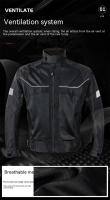 Chaqueta de Moto Transpirable VEMAR Anti-caída, Resistente al Desgaste, Tejido Reflectante con Almohadillas Protectoras CE Cierre de Cremallera Estilo Redondo Tallas S-4XL - details 2