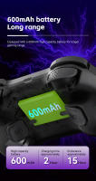 Controlador de juego inalámbrico Bluetooth, Sensor de movimiento de 6 ejes, soporte Turbo programable, Joystick Hall para Switch Steam PS3 PS4 PC - details 15