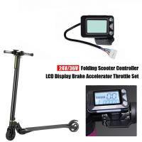 Kit de controlador plegable para patinete eléctrico, juego de acelerador y Acelerador de freno con pantalla LCD, 36V y 350W - details 1