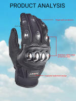 Guantes de Carreras SUOMY de Tamaño Grande XXL Negros con Decoración Elegante Antideslizantes y Transpirables para Moto Cierre de Pulgar Lavables en Agua - details 37
