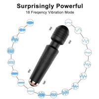 Embalaje privado Sexy potente clítoris estimula la varita mágica vibrador de masaje AV recargable para consolador de punto G juguete sexual masturbación femenina hine - details 4