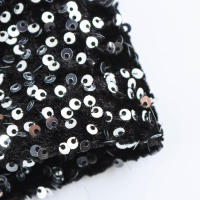 Chic ss para mujer moda Otoño-Invierno estilo asimétrico con lentejuelas sin mangas - details 6