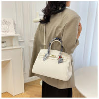 Kelly bolso de seda texturizada bufanda lichi patrón bolso de moda hombro de moda bolso de las mujeres - details 35