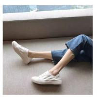 Primavera nuevos zapatos blancos de cuero para mujer, el verano delgado puede pisar el talón, zapatos casuales planos. - details 13