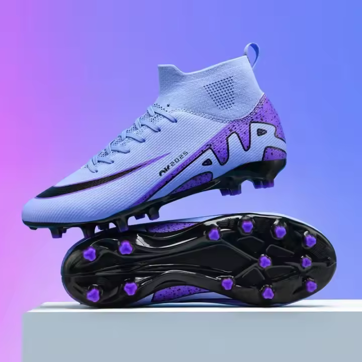 Zapatos de Fútbol Profesionales Unisex Cómodos Top de Tobillo de Calidad - 1