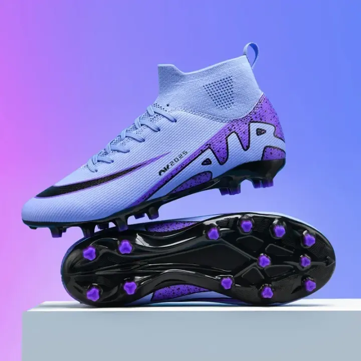 Zapatos de Fútbol Profesionales Unisex Cómodos Top de Tobillo de Calidad - 1