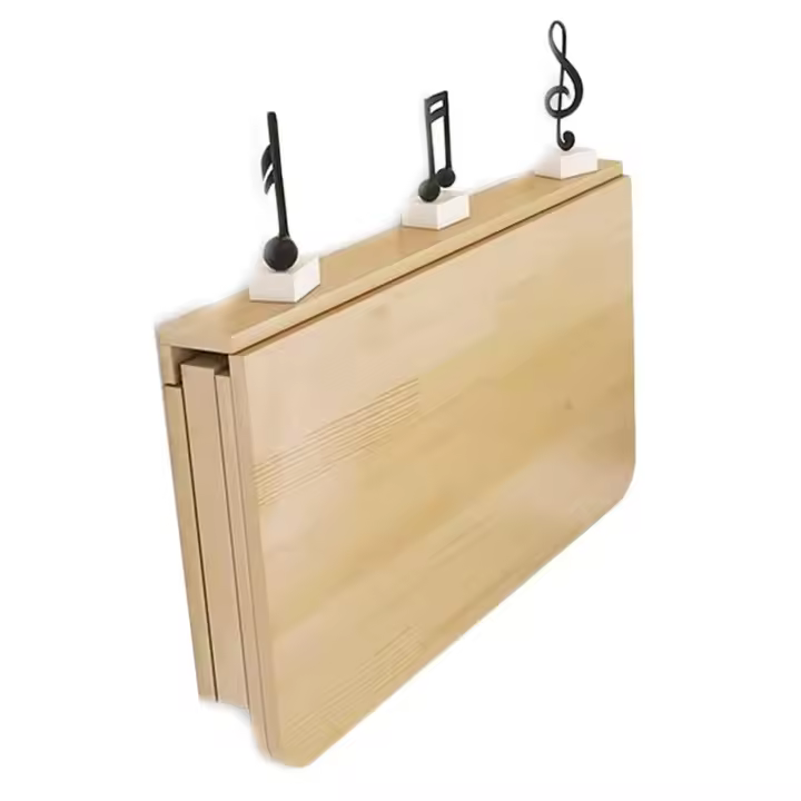 Mesa plegable montada en la pared, escritorio flotante montado en la pared, ahorro de espacio, para comedor, estudio, cocina - 1
