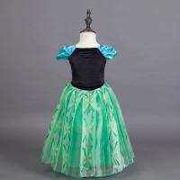 Disfraz de princesa Anna verde para niñas pequeñas, disfraz de Halloween, vestido elegante para fiesta de cumpleaños, vestido de carnaval - details 43