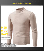 Suéter Casual de Hombre Primavera Moda Básica Sólida Cuello Mock Ajustado Comodidad Tejido de Otoño para Mujeres Material Exterior Viscosa - details 2