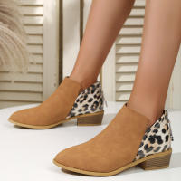 Nuevos zapatos de mujer, botas Martin de tacón bajo con cremallera lateral, botas cortas de talla grande para mujer - details 3