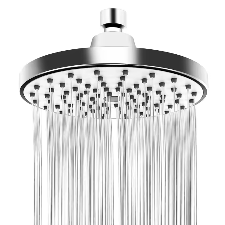 Cabezal de ducha fijo antifugas, espray de lluvia, relajación y Spa para alta presión y flujo de agua, 6 pulgadas - 1